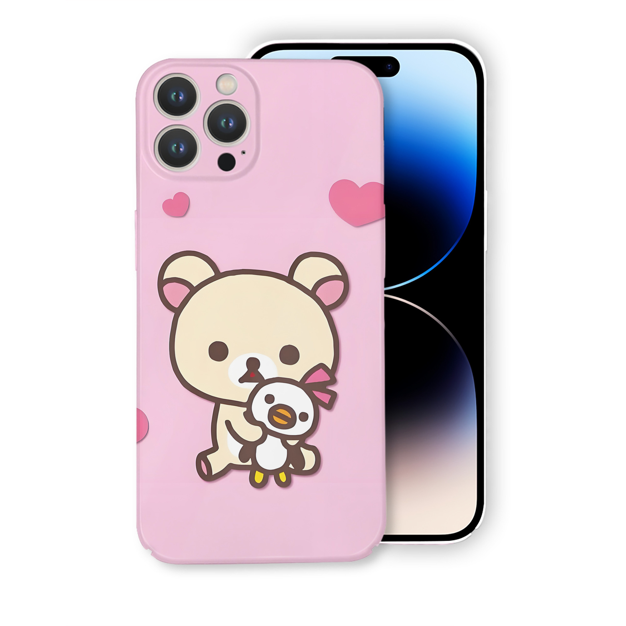 （画像用） リラックマ リラックマ キイロイトリ Rilakkuma Korilakkuma Kiiroitori 【iPhone 14シリーズ対応】ハードケース